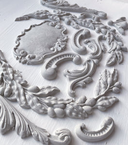 Olive Crest Mould, IOD Mold, Iron Orchid Designs