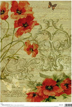 Load image into Gallery viewer, Calambour Italy Ornamental Poppies Rice Paper