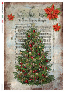 Christmas 0340 Paper Designs Washipaper, Beautiful Tree