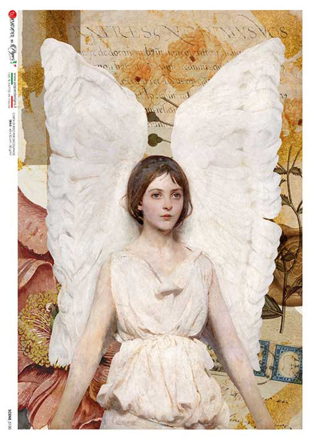 Thayer Angel by Paper Designs Washipaper, Scene 0130, XL DRW_0022, Size Options