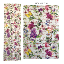 Load image into Gallery viewer, Paper Designs Washipaper Flowers 26 large format decoupage rice paper, 59&quot; x 17.7&quot;