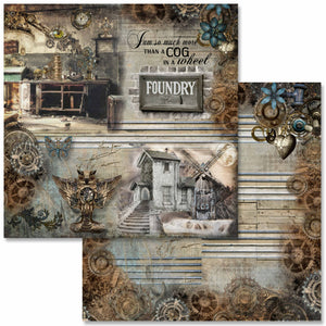 Steampunk Laboratory Scrapbook Collection by Decoupage Queen, 24 Designs