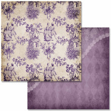 Load image into Gallery viewer, Vintage Lavender Scrapbook Paper by Decoupage Queen, p 3