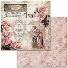 Load image into Gallery viewer, Antique Roses Mini Scrapbook Set, Decoupage Queen, 24 Designs