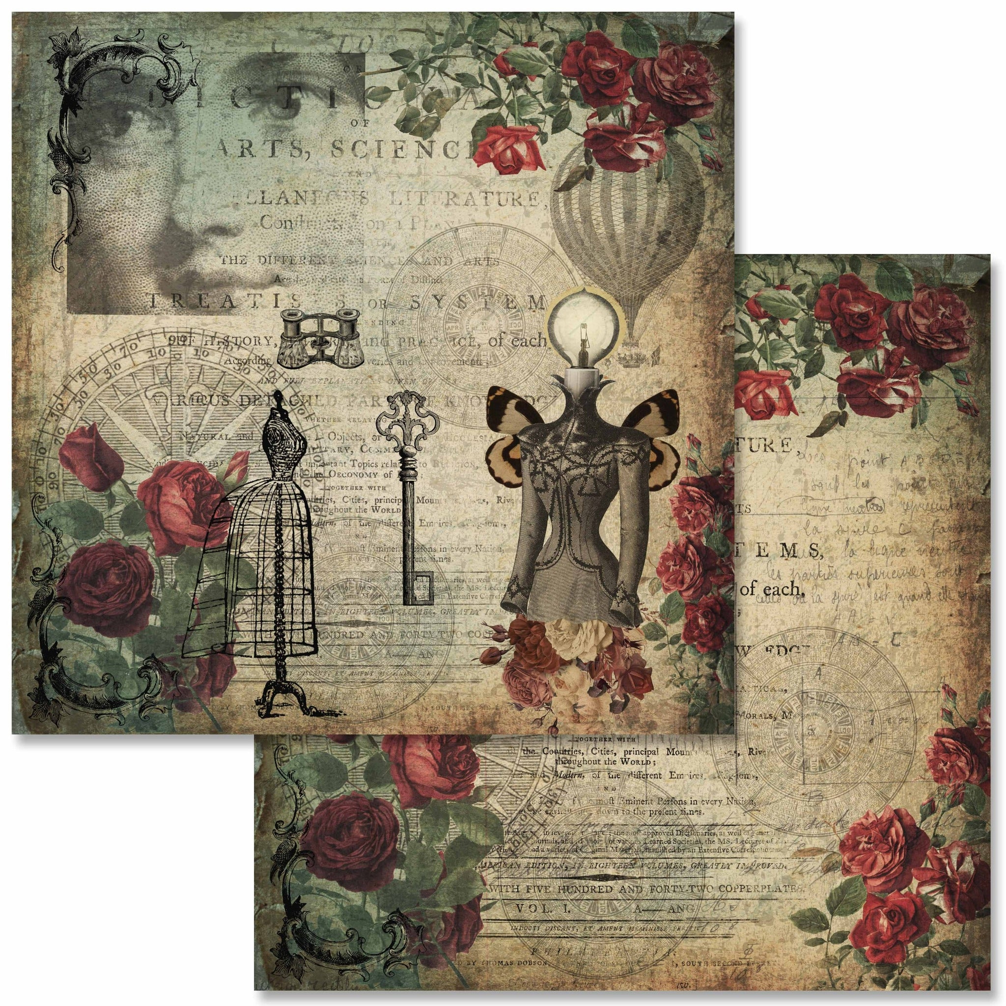Queen Bee Mini Scrapbook Paper Set by Decoupage Queen 6 x 6 – My  Victorian Heart