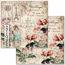 Load image into Gallery viewer, Antique Mini Roses Scrapbook Set, Decoupage Queen, 24 Designs