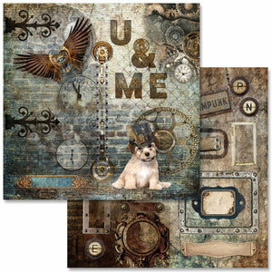 Steampunk Laboratory Scrapbook Collection by Decoupage Queen, 24 Designs