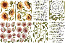 Load image into Gallery viewer, Painterly Florals Decor Transfer Pad of 8 Sheets by Iron Orchid Designs