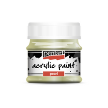 Load image into Gallery viewer, Pentart Acrylic Paint, Pearl, 50 mL Green