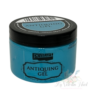 Pentart Antiquing Gel, Patina Blue, 150 mL