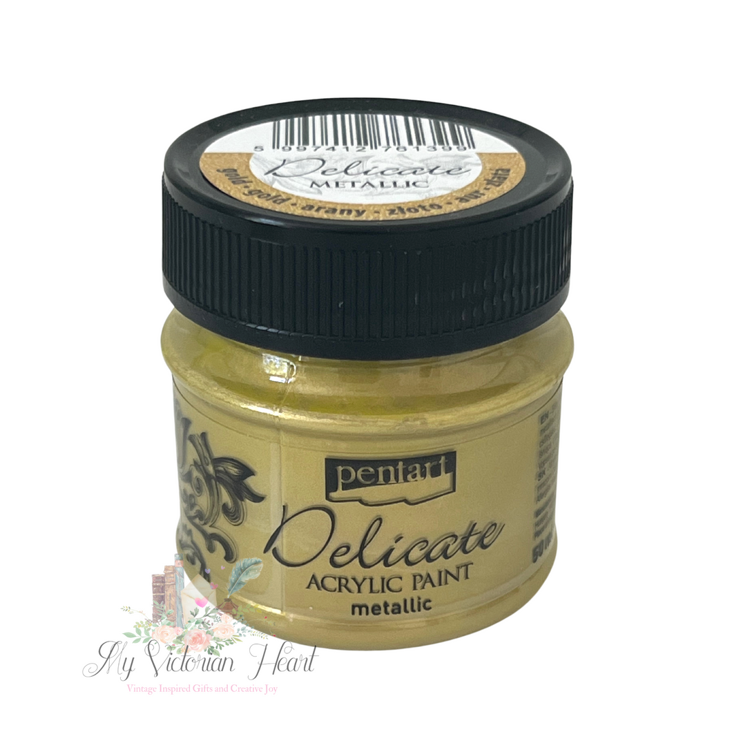 Pentart Delicate Metallic Paint, Gold