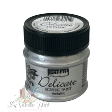 Load image into Gallery viewer, Pentart Delicate Metallic Paint, Silver