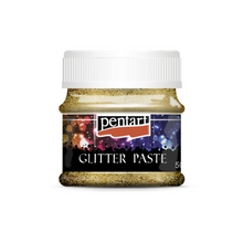 Load image into Gallery viewer, Pentart Glitter Paste Fine, Gold 50 mL