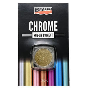 Pentart Rub On Chrome Effect Pigment, Gold