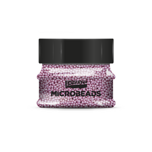Pentart Glass Microbeads, 40 g, Color Options Pink