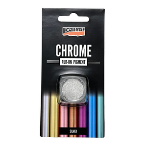 Pentart Rub-On Chrome Effect Pigment, Silver