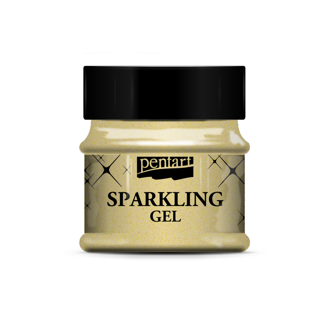 Pentart Sparkling Gel Transparent Silver