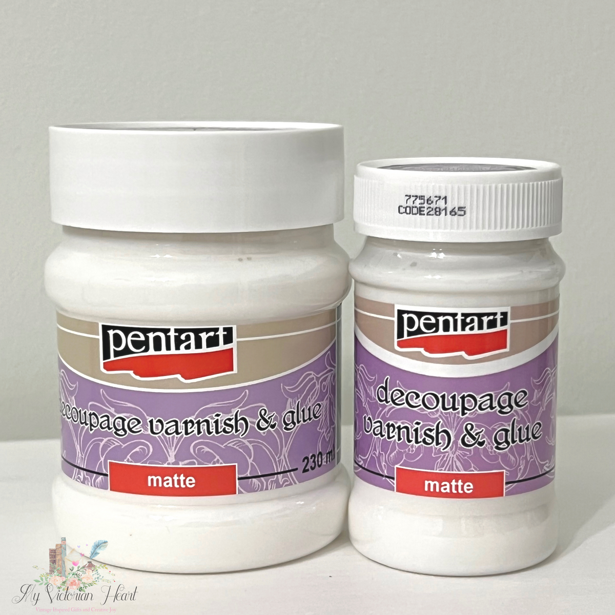 Pentart Decoupage Varnish and Glue, Matte, 230 mL, 100 mL – My ...