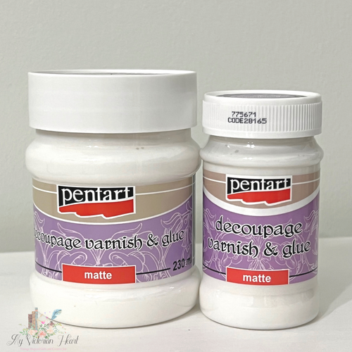 Pentart Decoupage Varnish and Glue, Matte, 230 mL, 100 mL