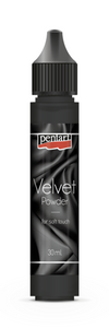 Pentart Velvet Powder, Color Options Black