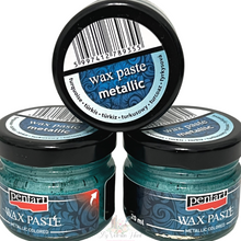 Load image into Gallery viewer, Pentart Wax Paste Metallic Turquoise