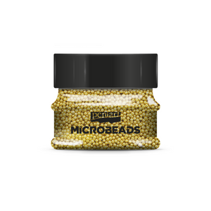 Pentart Glass Microbeads, Gold, 40g