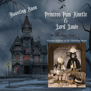 Princess Pum Kinette with Lord Louis by Bethany Lowe Designs, Halloween Deco