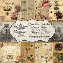 Load image into Gallery viewer, Queen Bee Collection Scrapbook Paper Set by Decoupage Queen, Cover