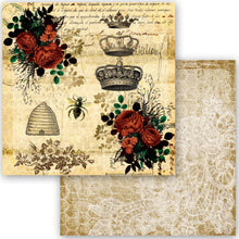 Load image into Gallery viewer, Queen Bee Collection Scrapbook Paper Set by Decoupage Queen, p 9