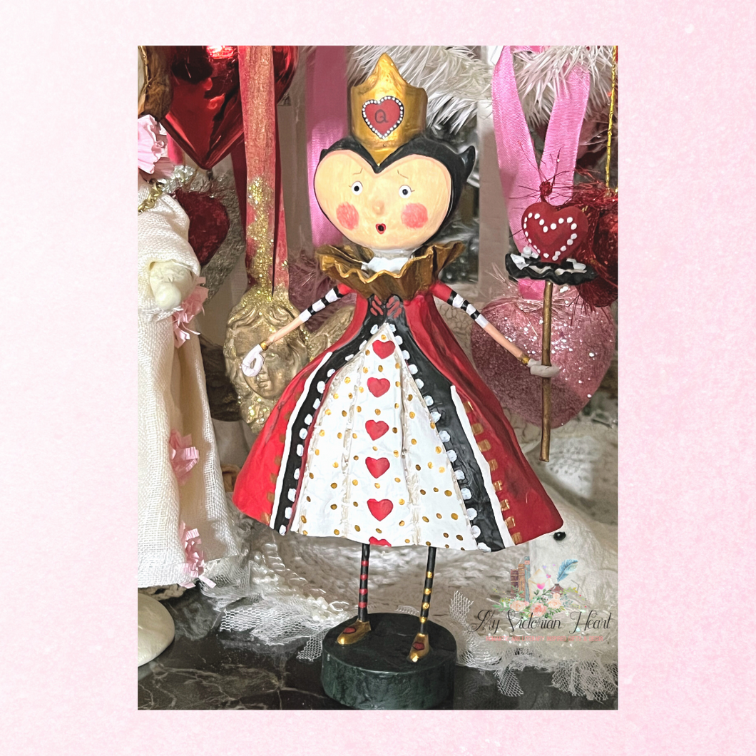 Queen of Hearts Valentine Folk Art Doll by Lori Mitchell, ESC and Co