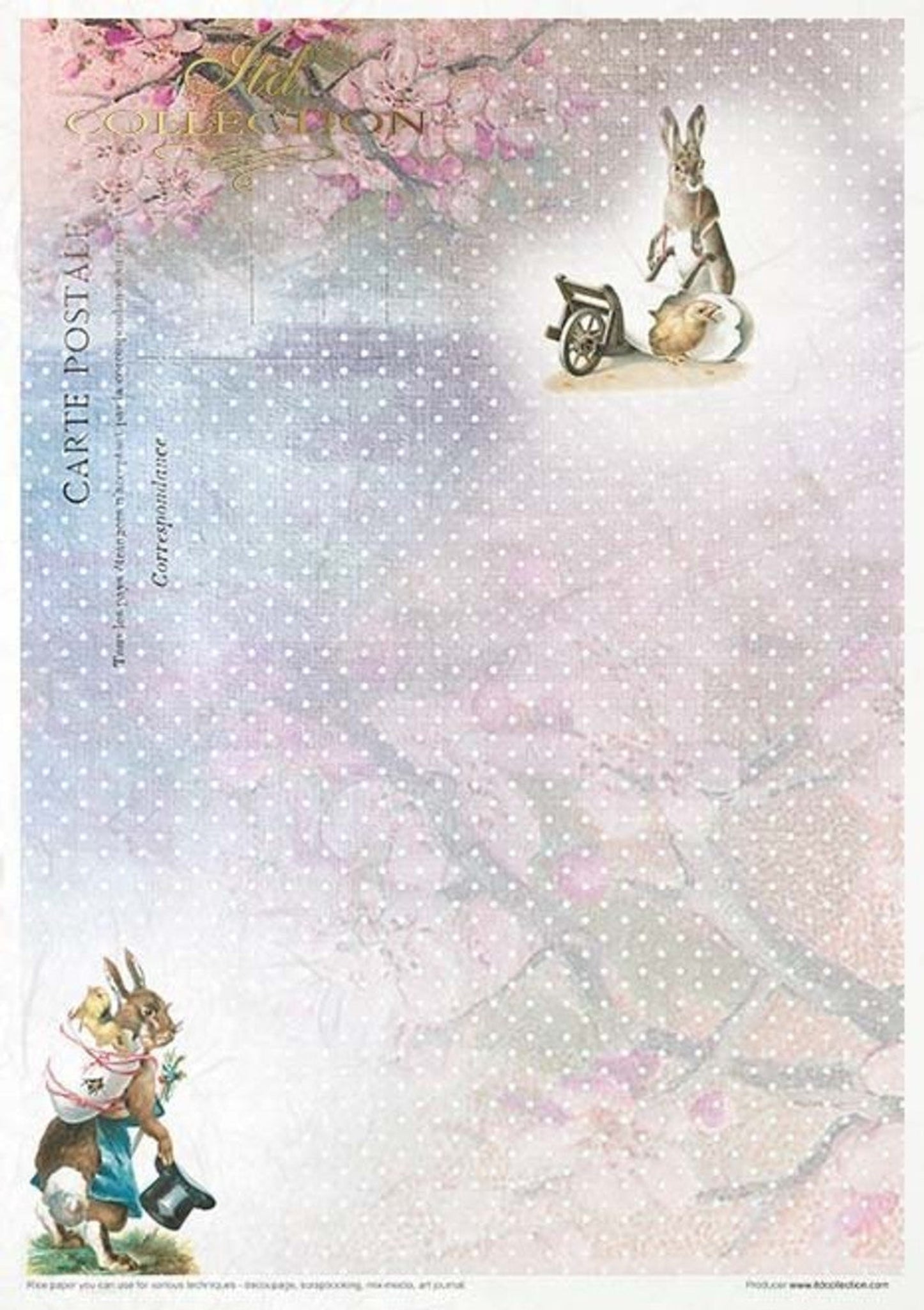 Easter Bunny Rice Paper Set by ITD Collection, RP050, Pack of 11 – My ...