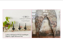 Load image into Gallery viewer, Redesign with Prima Botanical Imprint Decoupage Decor Tissue Paper Hook Rack and Angel Wings projects