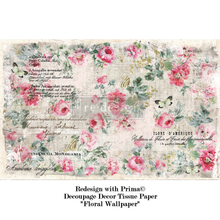 Load image into Gallery viewer, Redesign with Prima Floral Wallpaper Decoupage Tissue Paper