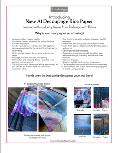 Redesign with Prima Decoupage Rice Paper, A1, 33", Royal Garden