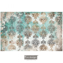 Load image into Gallery viewer, Redesign with Prima Decoupage Decor Tissue Paper, Patina Flourish, New