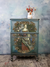 Load image into Gallery viewer, Redesign Prima A1 Decoupage Decor Rice Paper, Royal Garden, 33&quot;, Shown on Dresser Project