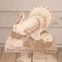 Load image into Gallery viewer, Bethany Lowe Designs Romantic Fall Turkey Dummy Board, RL0837, Fall Thanksgiving Decor