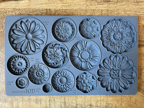 IOD Rosettes Mould, Iron Orchid Designs Mold