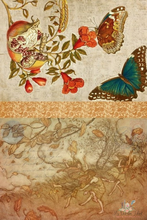Load image into Gallery viewer, Roycycled Fall Project Blocks Decoupage Paper with Butterflie and Fairies