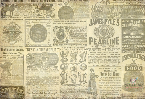 Vintage Ads Decoupage Paper by Roycycled Treasures, 20