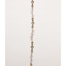 Load image into Gallery viewer, Silver and Gold Beaded Tinsel Garland by Bethany Lowe Designs