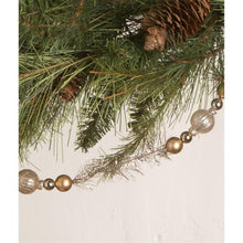 Load image into Gallery viewer, Silver and Gold Bead Garland with Tinsel by Bethany Lowe Designs, 72&quot; long