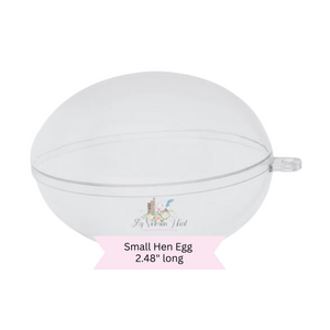 Clear Plastic Egg Ornament