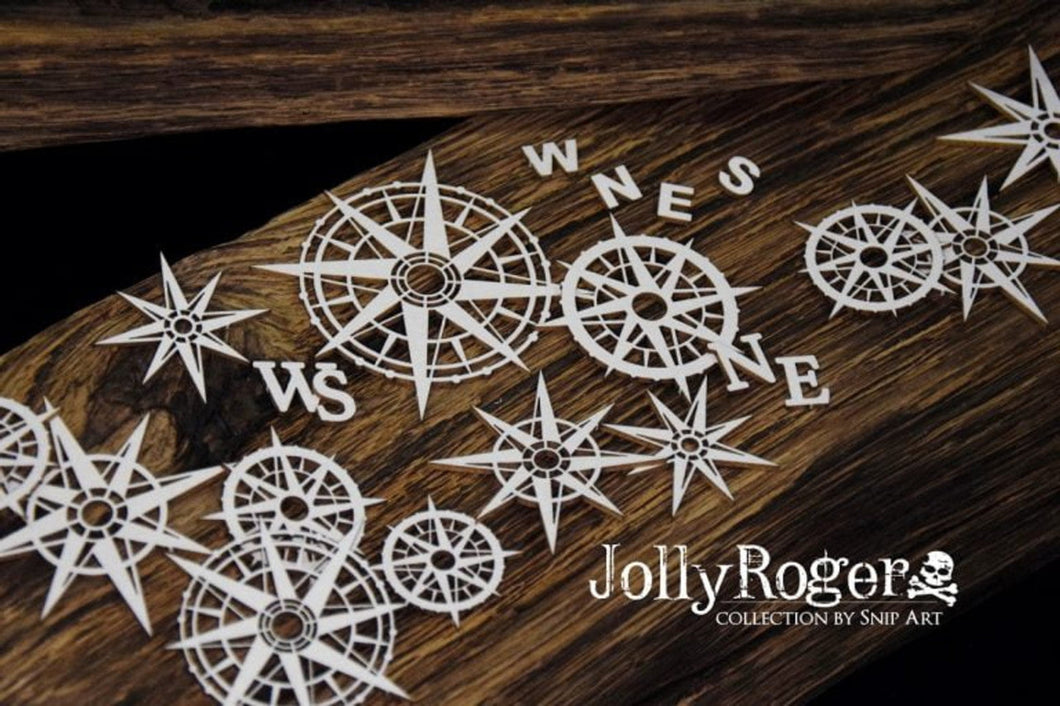 SnipArt Jolly Roger - Compasses Big Set