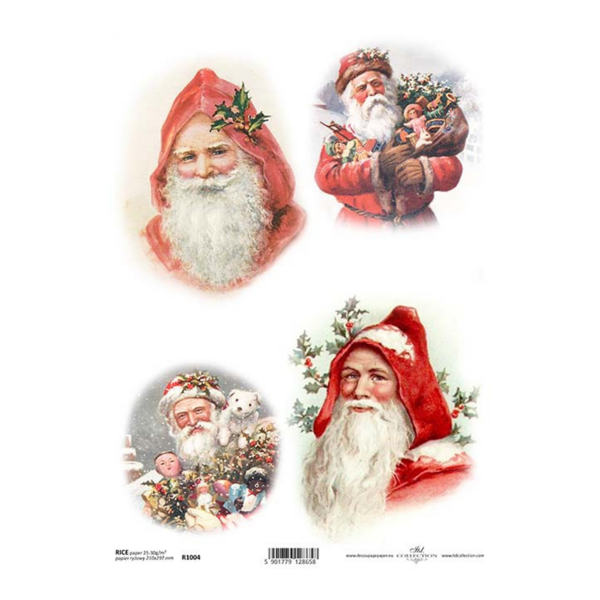 St. Nicholas Portraits Rice Paper by ITD Collection, R1004, A4 – My ...