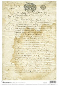 Calambour Italy Stained Old Document