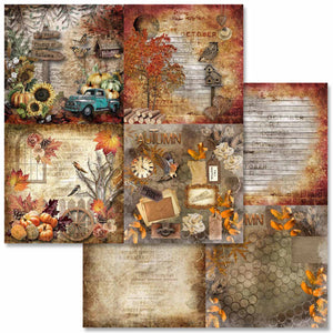 Sweet Autumn Mini Scrapbook Set by Decoupage Queen, 6" x 6", page 11 of 12