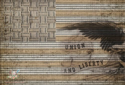 Union Liberty Decoupage Paper by Roycycled Designs, Americana, Eagle, Flag Decoupage Papers