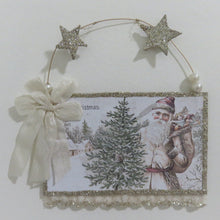 Load image into Gallery viewer, Bethany Lowe Pastel Victorian Christmas Postcard Ornament in Gift Box