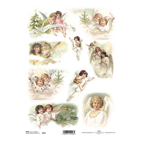 Sweetest Angels Rice Paper by ITD Collection, R0196, A4 – My Victorian ...
